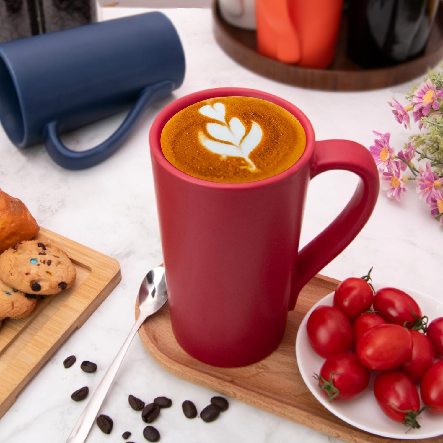 18 oz Coffee Mug, Coffee Cup Large Coffee Mug with Handle, Ceramic Latte Tea Cup for Office and Home, Novelty Gifts for Women and Men