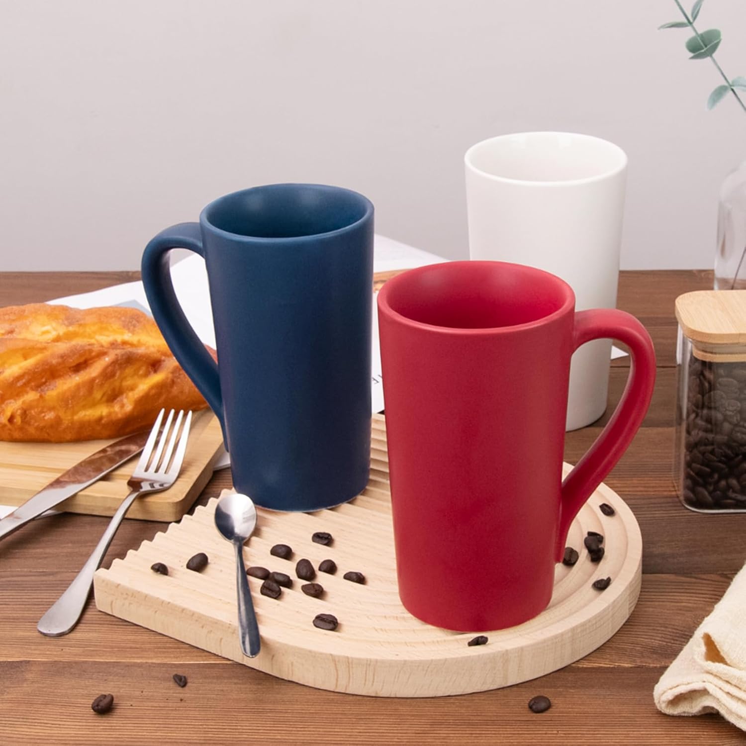 18 oz Coffee Mug, Coffee Cup Large Coffee Mug with Handle, Ceramic Latte Tea Cup for Office and Home, Novelty Gifts for Women and Men