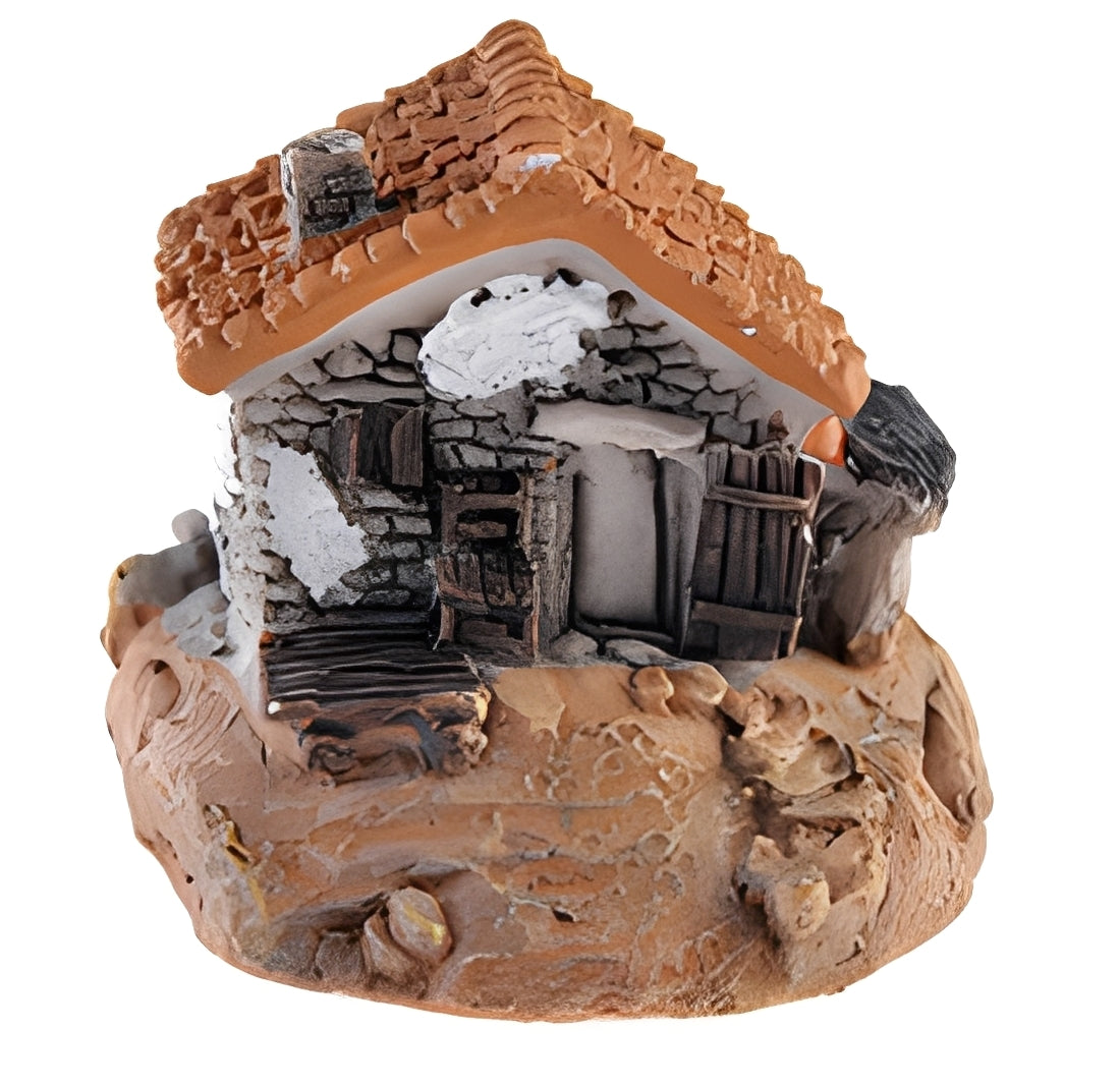 Miniature Fairy Garden Houses Resin Mini House Figurine Small Village Hut Figurine Cottage DIY Micro Landscape Garden Decor Ornament Accessories for Bonsai,Succulent Planting,Terrarium,Flower Pot