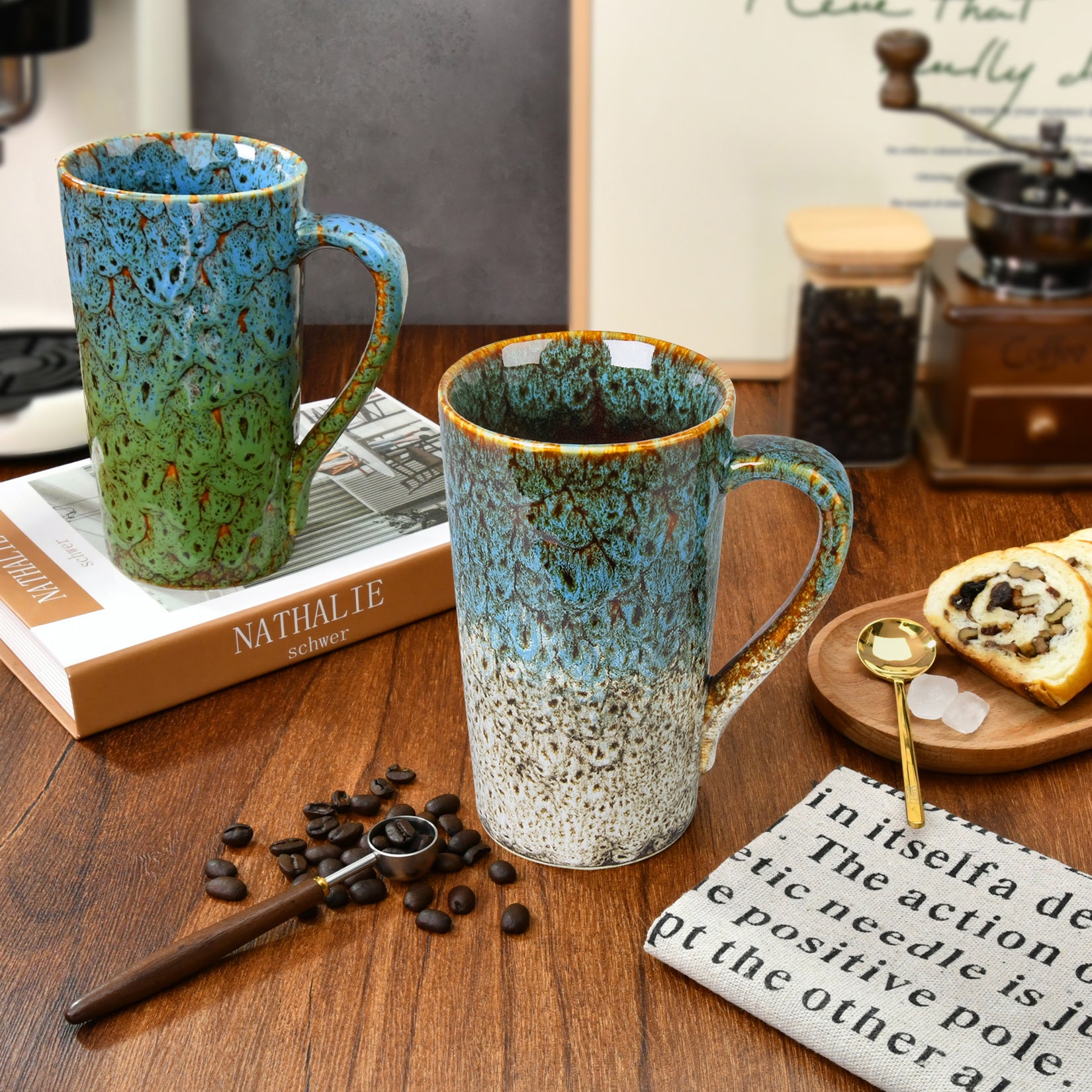 20 oz Coffee Mug, Coffee Cup Large Coffee Mug with Handle, Ceramic Latte Tea Cup for Office and Home, Novelty Gifts for Women and Men