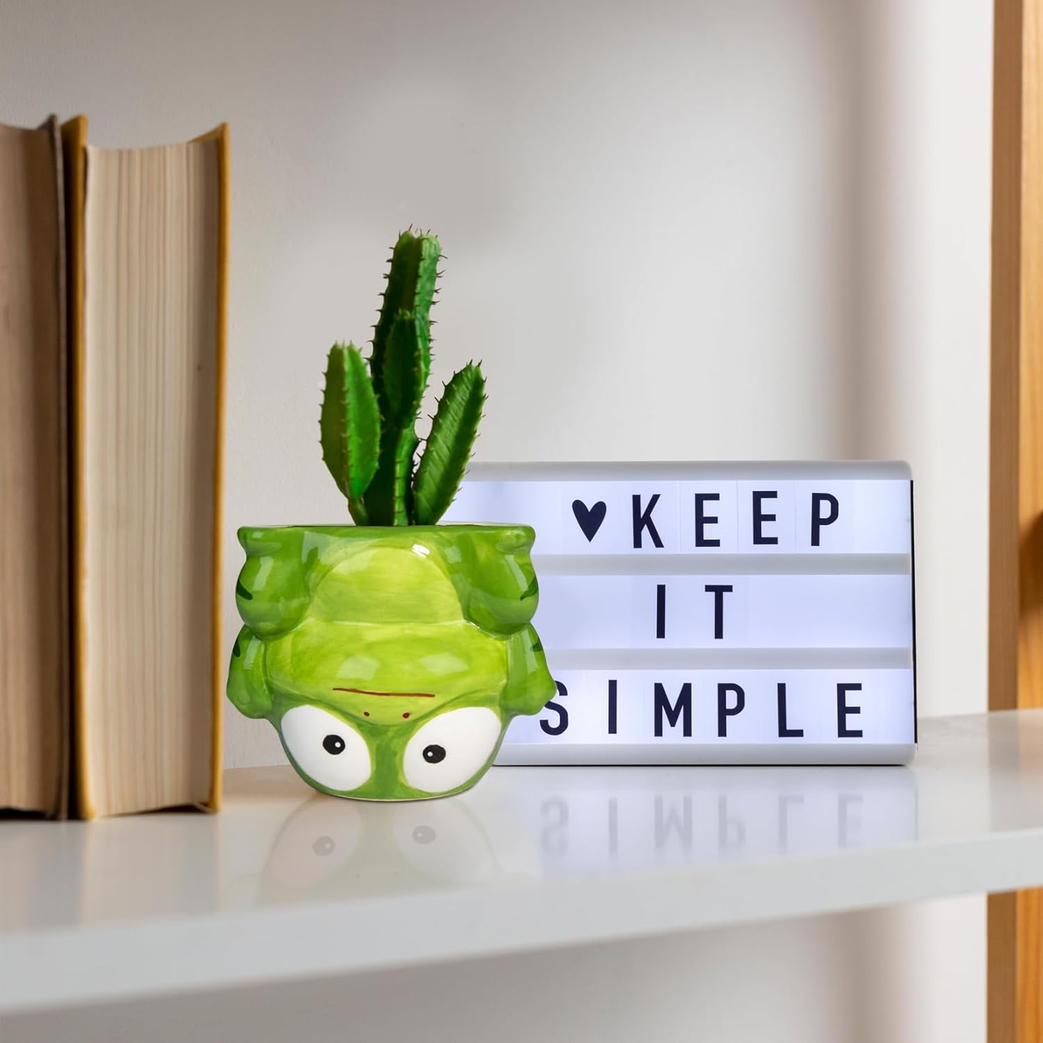 Cute Animal Ceramics Planter Succulent Pot with Drainage, 4.4 Inch Plant Pot for Indoor Mini Plants Flower Cactus, Home and Garden Decor Fun Panda Gifts