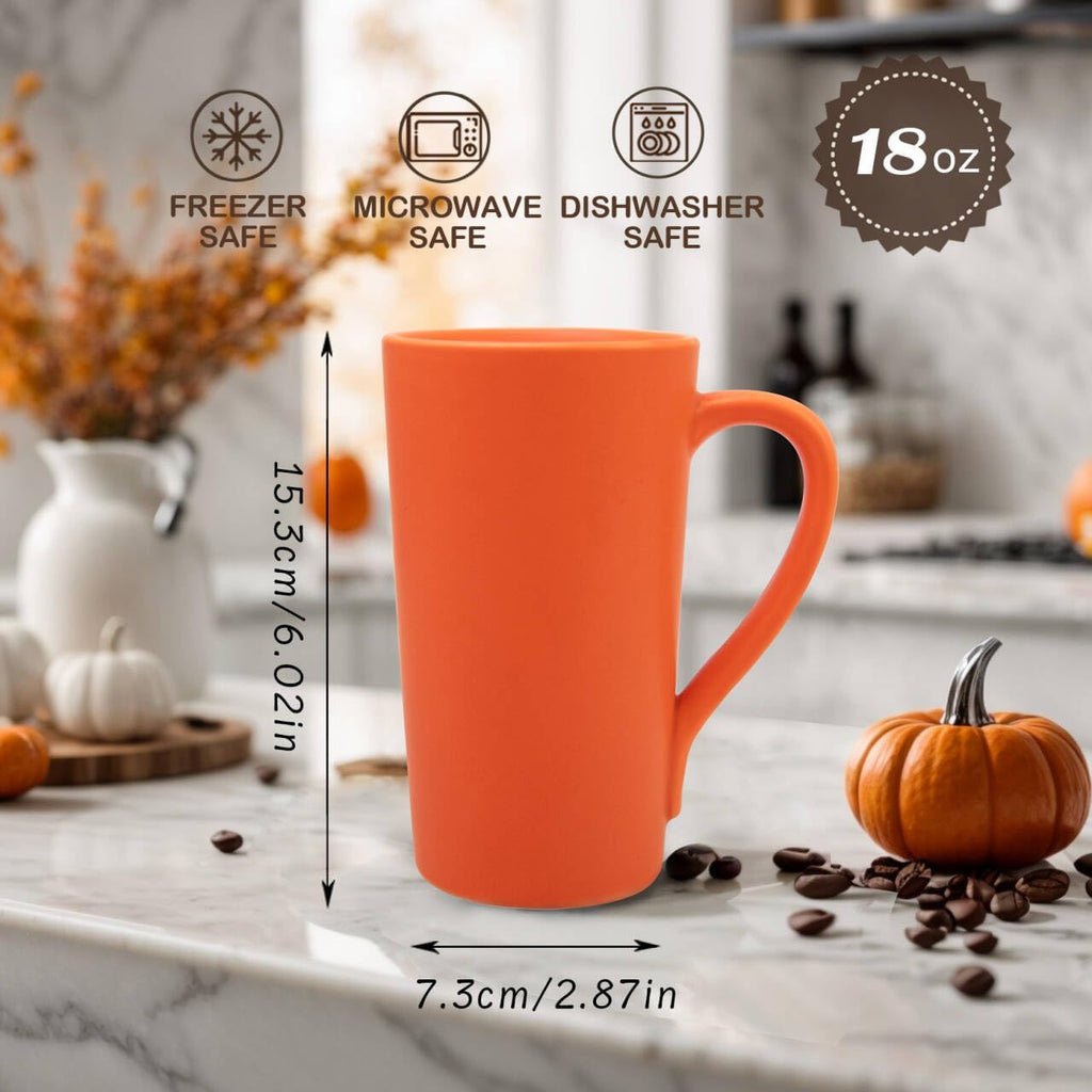 18 oz Coffee Mug, Coffee Cup Large Coffee Mug with Handle, Ceramic Latte Tea Cup for Office and Home, Novelty Gifts for Women and Men