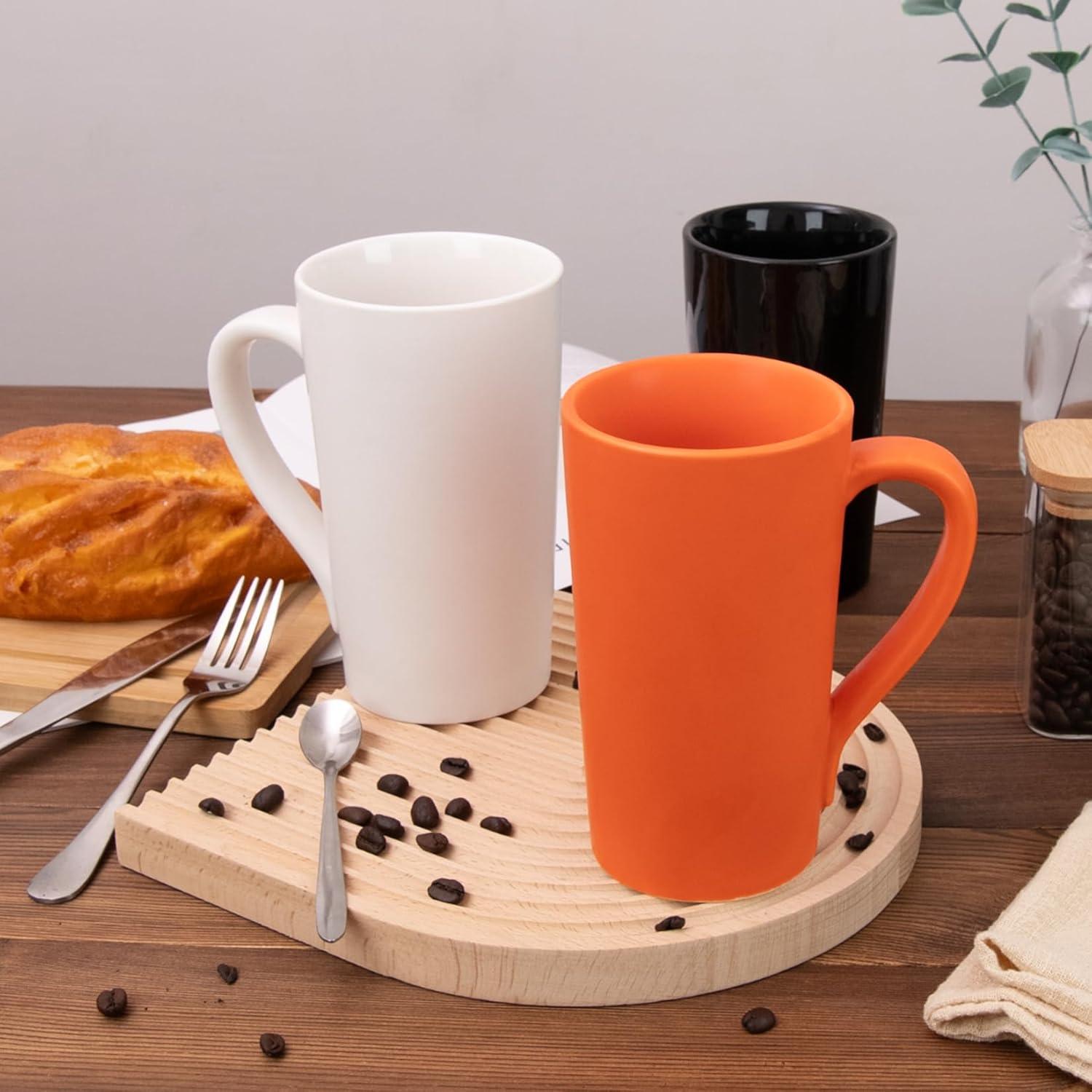 18 oz Coffee Mug, Coffee Cup Large Coffee Mug with Handle, Ceramic Latte Tea Cup for Office and Home, Novelty Gifts for Women and Men