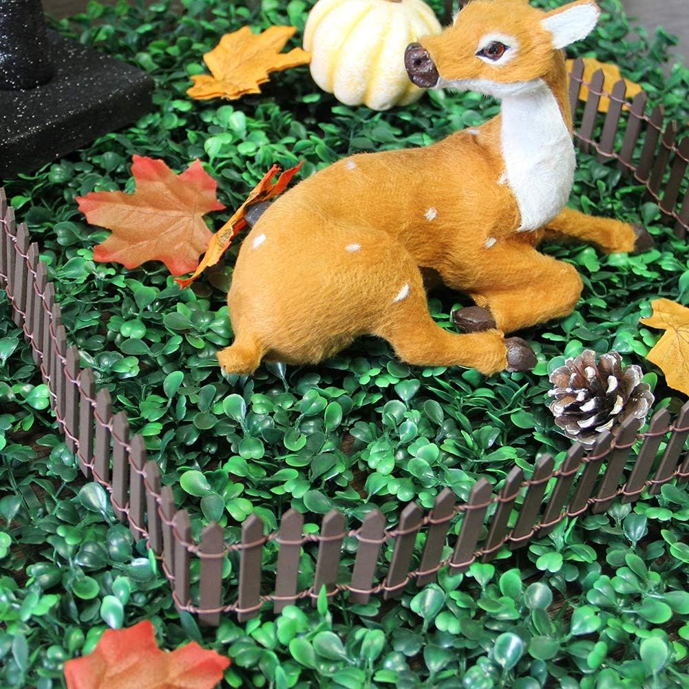 Miniature Fairy Garden Fence – DIY Wood Picket Fence Decoration for Terrarium, Succulent Pots & Dollhouse