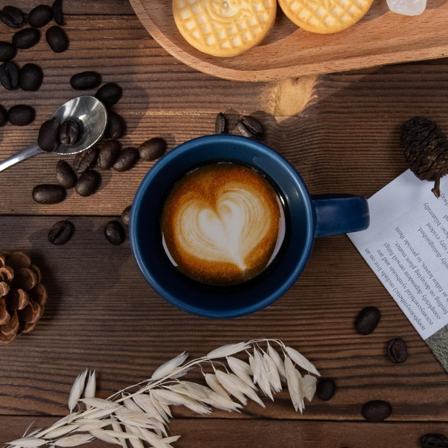 4 oz Espresso Cups Set of 2, Ceramic Demitasse Cups for Espresso and Tea, Small espresso Mugs with Handles for Shot of Coffee,Gift for Coffee Lovers
