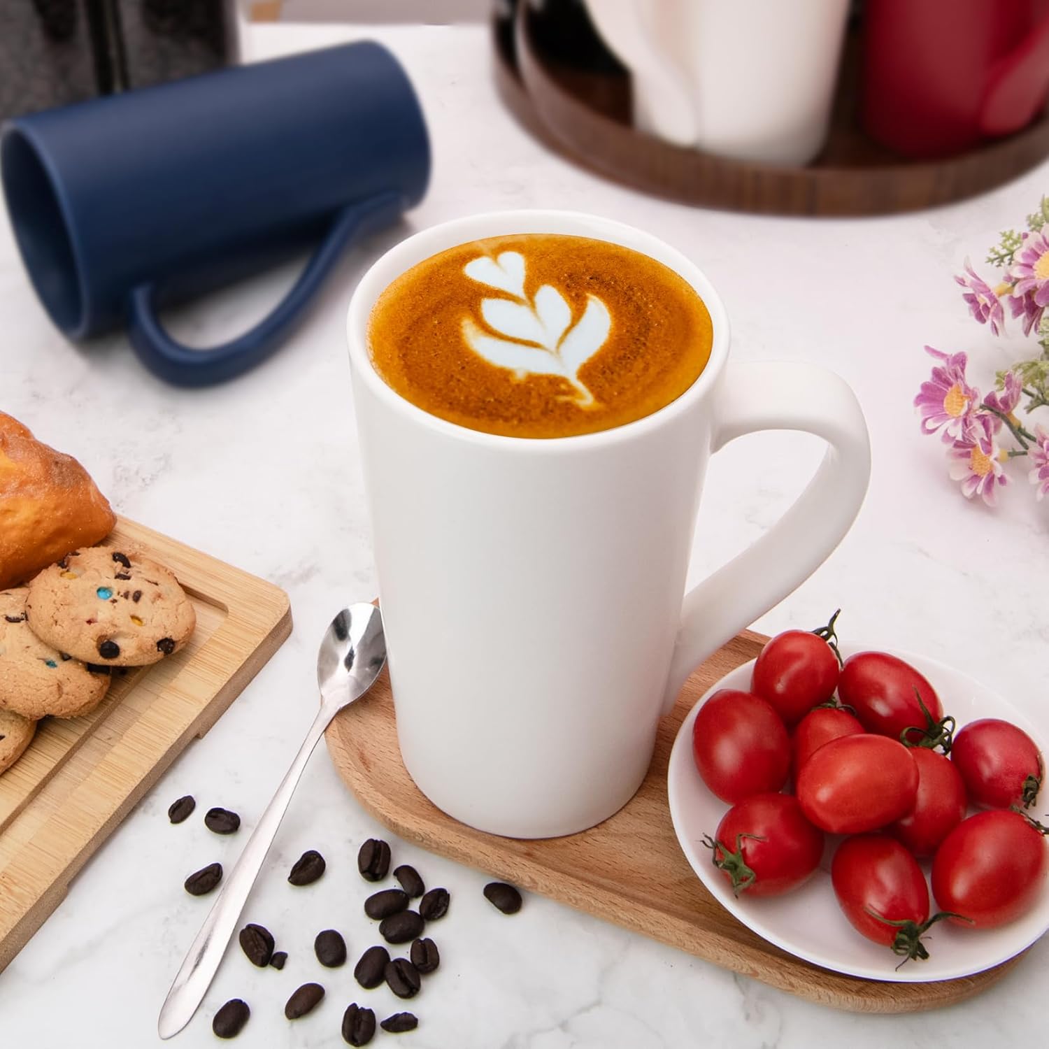 18 oz Coffee Mug, Coffee Cup Large Coffee Mug with Handle, Ceramic Latte Tea Cup for Office and Home, Novelty Gifts for Women and Men