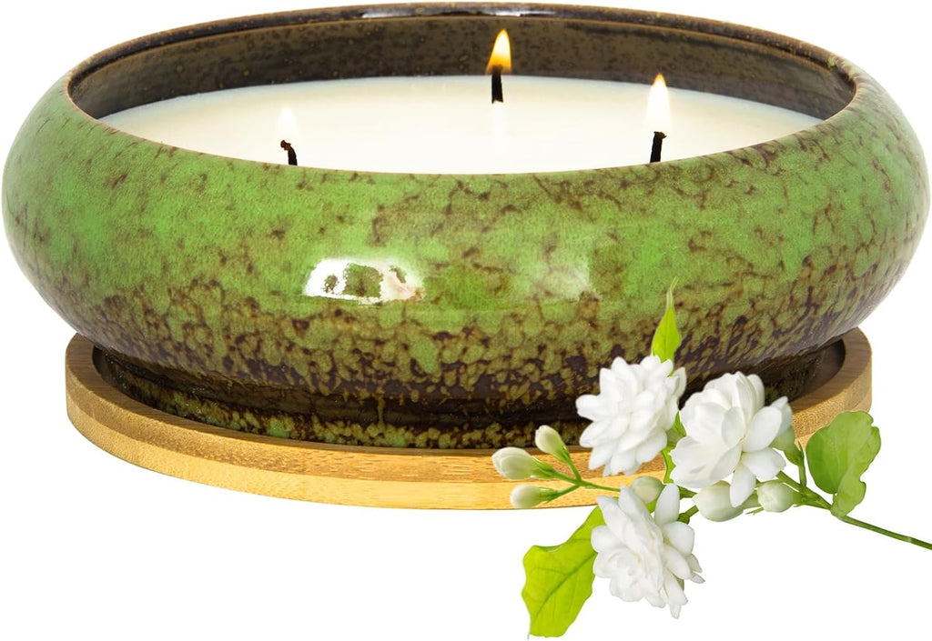 Scented Candles, 3 Wicks Large Sage Candle for Home Scented, 17 oz Aromatherapy Candle Gifts for Women, Decorative Natural Soy Candles with Long Lasting for Mother's Day Birthday Anniversary