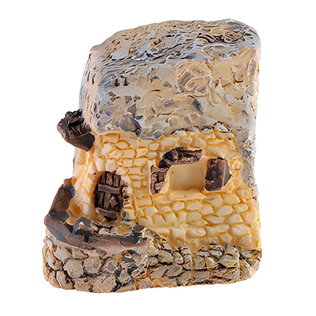 Miniature Fairy Garden Houses Resin Mini House Figurine Small Village Hut Figurine Cottage DIY Micro Landscape Garden Decor Ornament Accessories for Bonsai,Succulent Planting,Terrarium,Flower Pot