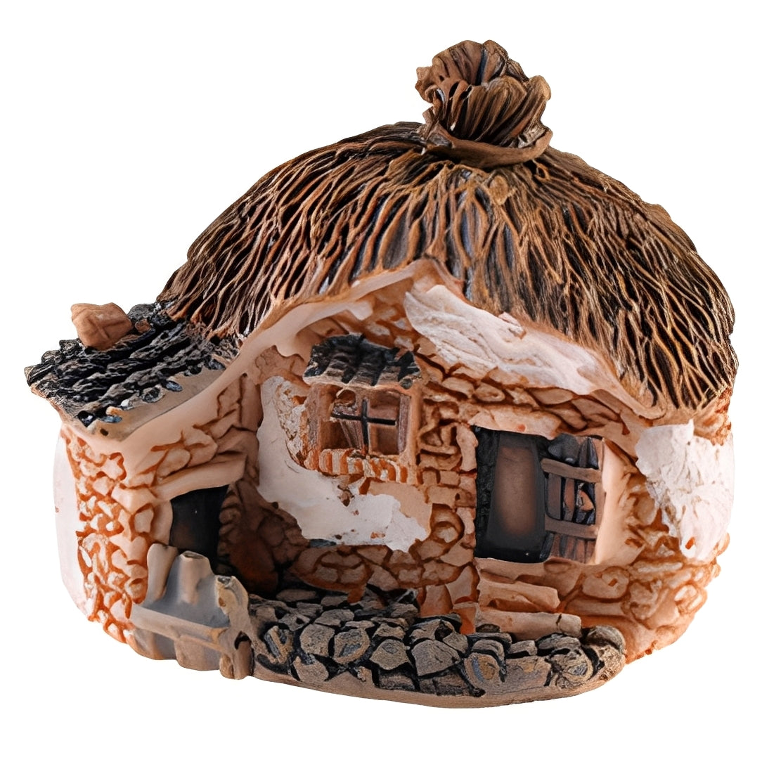 Miniature Fairy Garden Houses Resin Mini House Figurine Small Village Hut Figurine Cottage DIY Micro Landscape Garden Decor Ornament Accessories for Bonsai,Succulent Planting,Terrarium,Flower Pot
