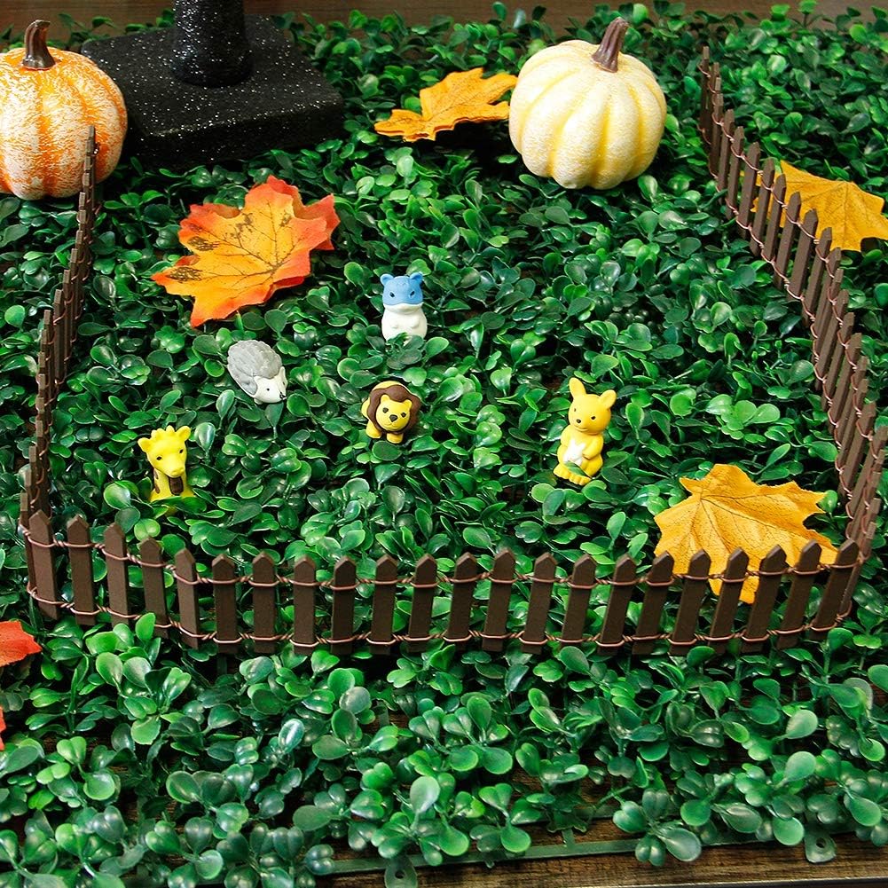 Miniature Fairy Garden Fence – DIY Wood Picket Fence Decoration for Terrarium, Succulent Pots & Dollhouse
