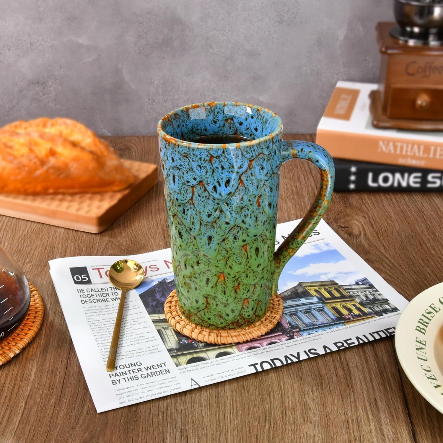 20 oz Coffee Mug, Coffee Cup Large Coffee Mug with Handle, Ceramic Latte Tea Cup for Office and Home, Novelty Gifts for Women and Men