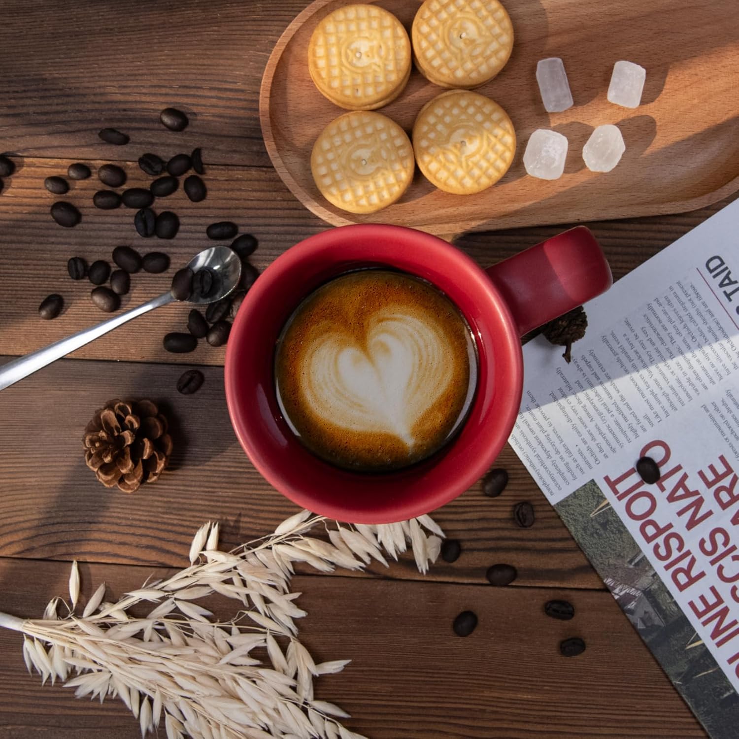 4 oz Ceramic Coffee Mugs Set of 2, Demitasse Cups for Espresso and Tea, Small Espresso Mugs with Handles, Gift for Coffee Lovers