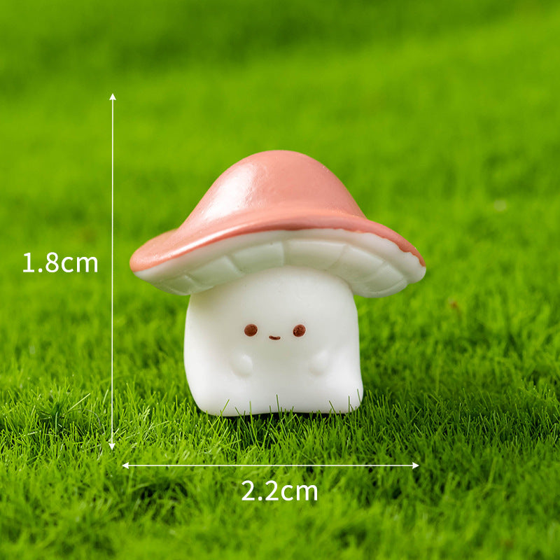 7Pcs Mini Mushroom Figurines – Cute Resin Ornaments for Fairy Garden, Terrarium, Succulent Pots & DIY Decor