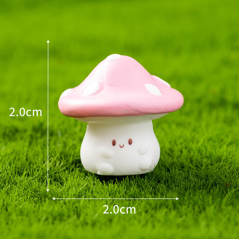 7Pcs Mini Mushroom Figurines – Cute Resin Ornaments for Fairy Garden, Terrarium, Succulent Pots & DIY Decor