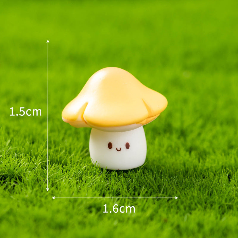 7Pcs Mini Mushroom Figurines – Cute Resin Ornaments for Fairy Garden, Terrarium, Succulent Pots & DIY Decor