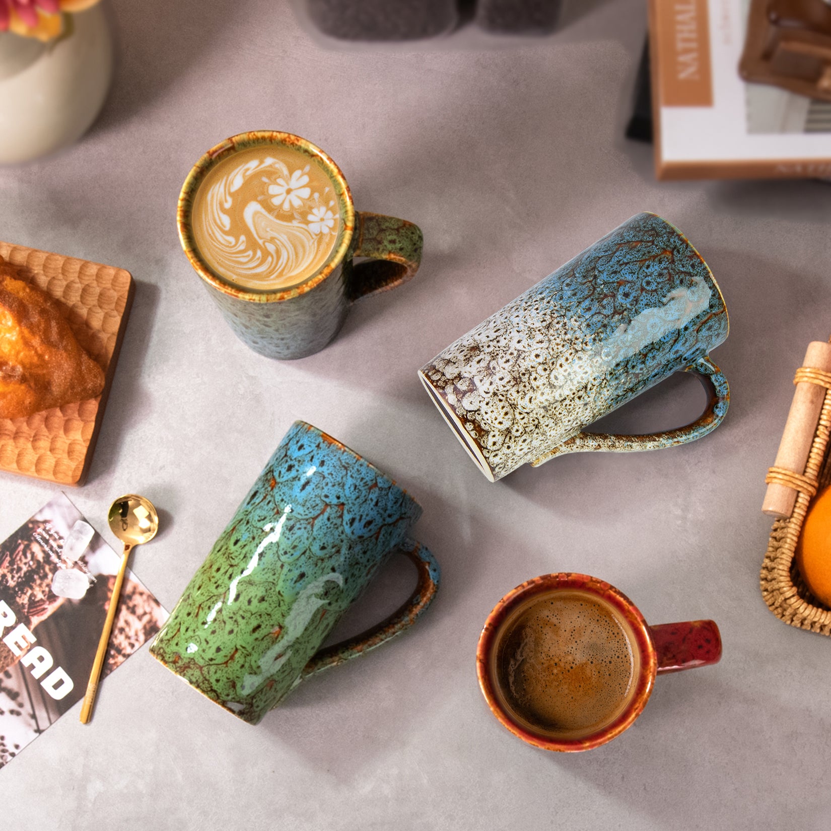 20 oz Coffee Mug, Coffee Cup Large Coffee Mug with Handle, Ceramic Latte Tea Cup for Office and Home, Novelty Gifts for Women and Men