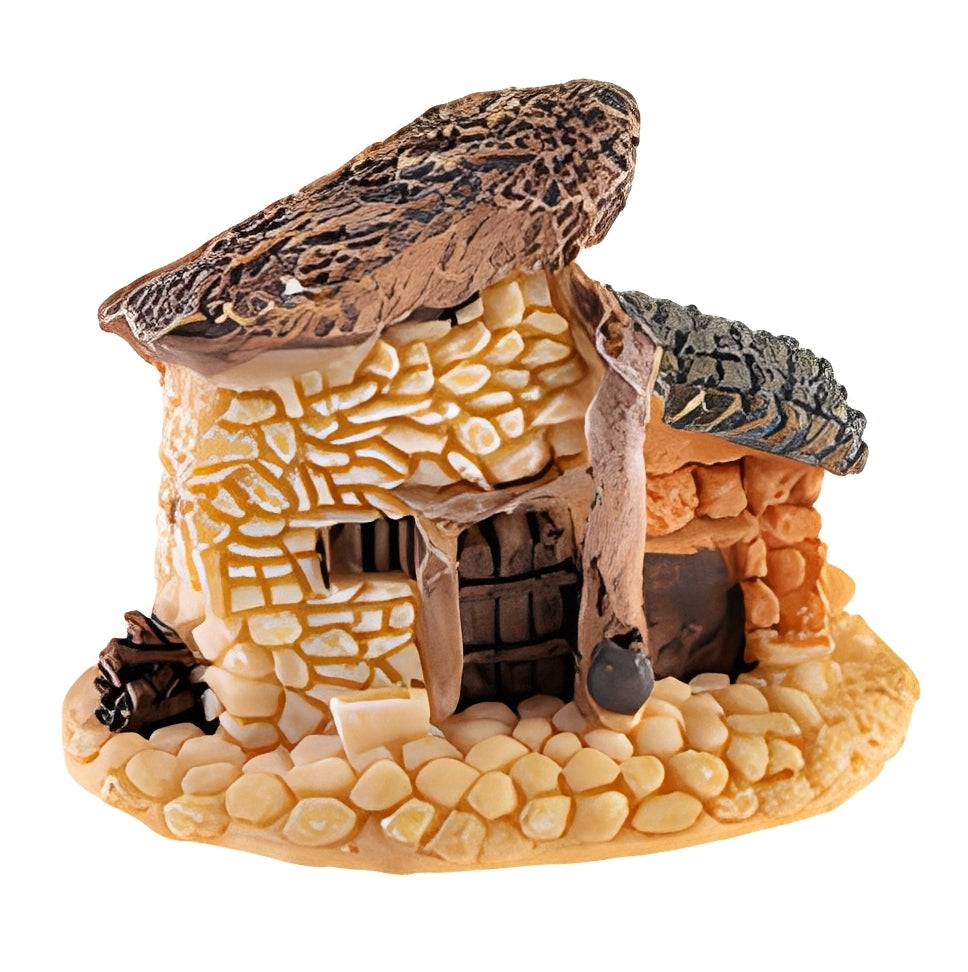 Miniature Fairy Garden Houses Resin Mini House Figurine Small Village Hut Figurine Cottage DIY Micro Landscape Garden Decor Ornament Accessories for Bonsai,Succulent Planting,Terrarium,Flower Pot