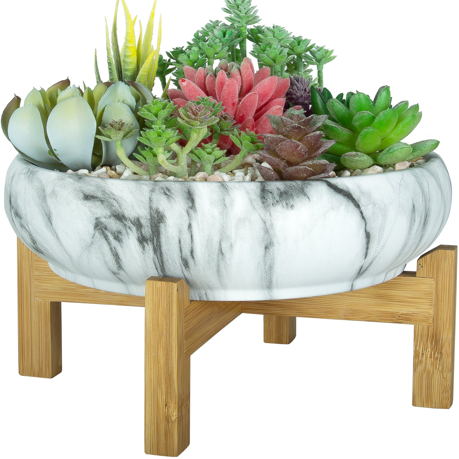large concrete succulent planter Succulent Pot, Large Succulent Planter Pot with Stand, 10 Inch Cerami – artketty